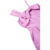 One Shoulder Romper, Purple - Rompers - 3