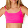 Bandeau Bra Cami, Neon Fuchsia - Bras - 2