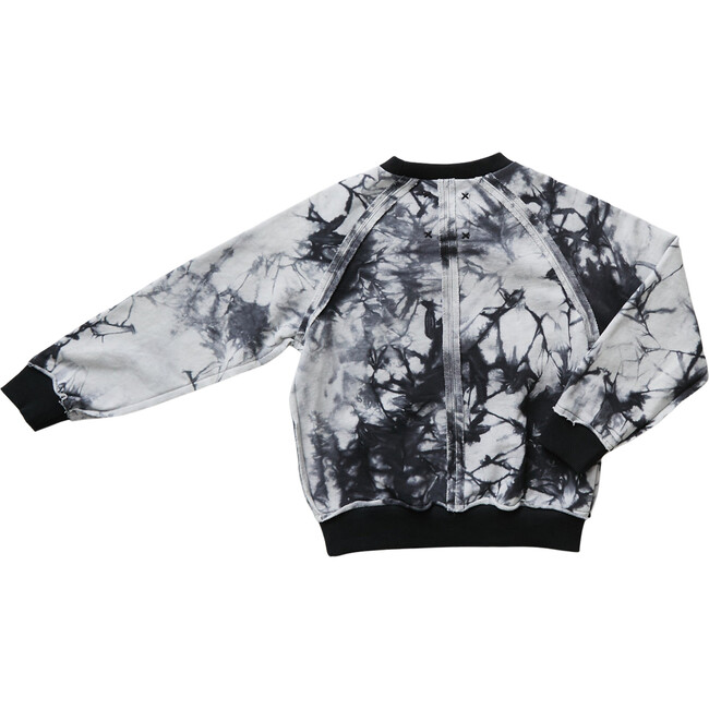 Rugged Seam Tie-Dye Sweatshirt, Black - T-Shirts - 3