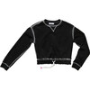 Black Embossed Sweatshirt - T-Shirts - 1 - thumbnail