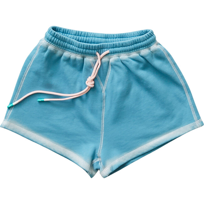 Teal Embossed Shorts - Shorts - 1