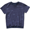 Embroidered Waves Terry Top - T-Shirts - 1 - thumbnail