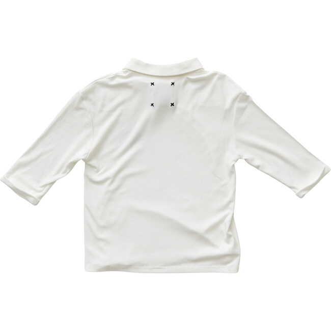 Ribbed Polo with Sun Logo - Hey Kid Tops | Maisonette