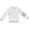 Embroidered Beach Sweatshirt, Teal - Tees - 1 - thumbnail