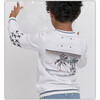 Embroidered Beach Sweatshirt, Teal - T-Shirts - 2