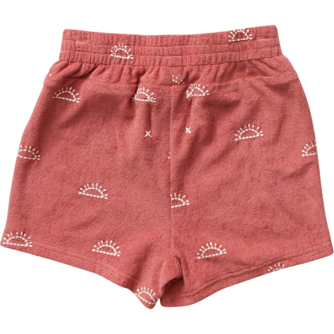 Embroidered Sun Terry Shorts - Shorts - 3