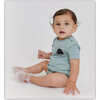 Sun Logo Onesie, Sage - Onesies - 2