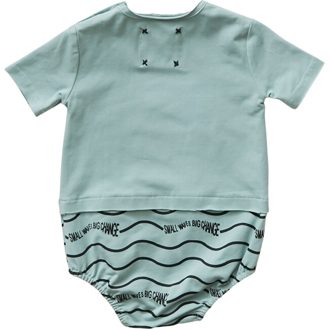 Sun Logo Onesie, Sage - Onesies - 3