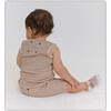 Ribbed Pocket Tank & Shorts, Tan - Mixed Apparel Set - 4