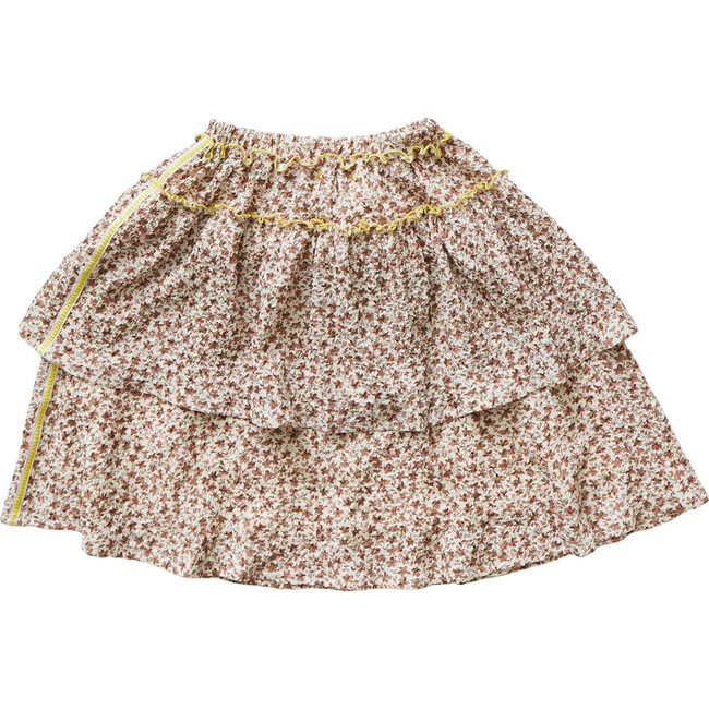 Searsucker Floral Skirt - Skirts - 3