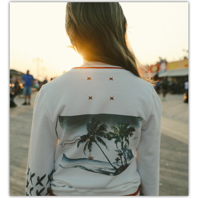 Embroidered Beach Sweatshirt