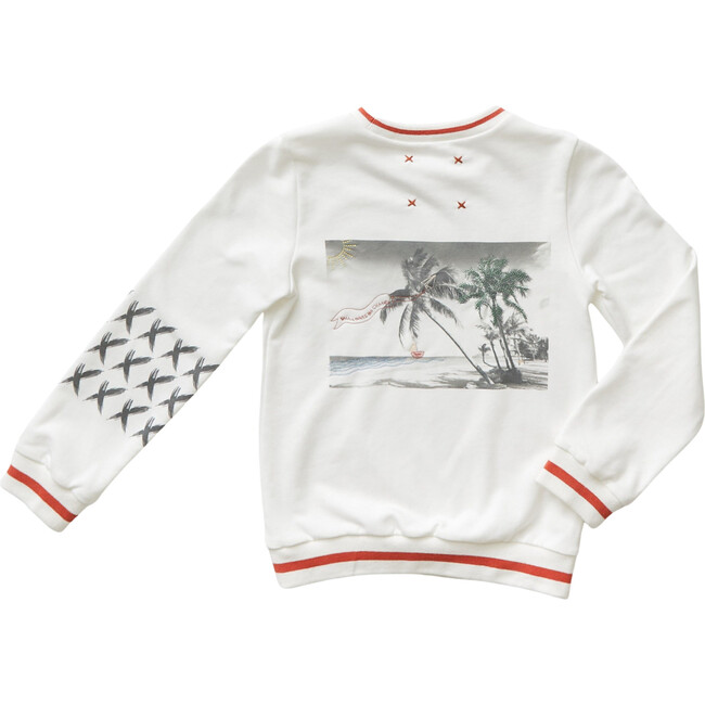 Embroidered Beach Sweatshirt - T-Shirts - 3