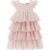 La Posada Ruffle Dress, Pink - Dresses - 1 - thumbnail