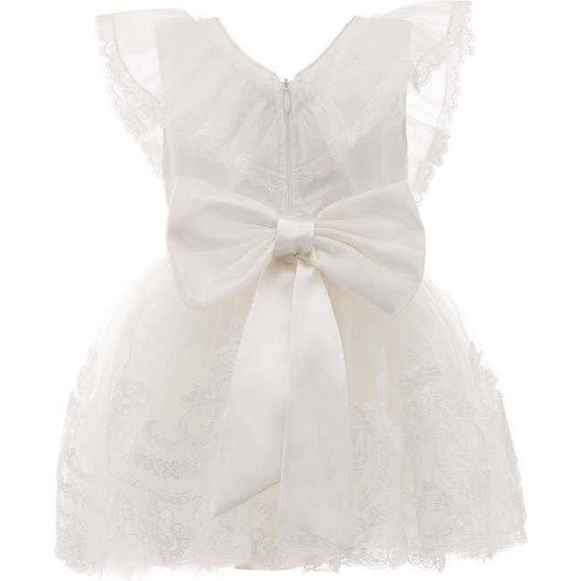 Shire Bow Dress, White