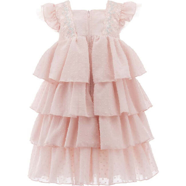 La Posada Ruffle Dress, Pink - Dresses - 2