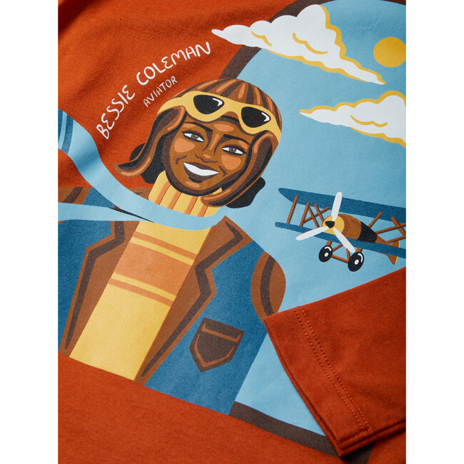 Long Sleeve Trailblazer Tee, Bessie Coleman - T-Shirts - 2