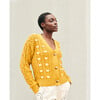 Women's Daisy Cardigan, Mustard - Cardigans - 2