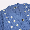 Women's Daisy Cardigan, Blue - Cardigans - 4