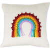 Knit Rainbow Pillow, Multi - Pillows - 1 - thumbnail