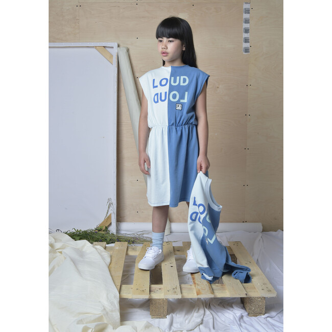 People 2 Tone Dress, Blue Pastel/Blue Fade Out