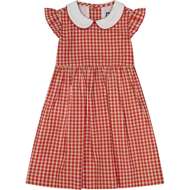 Riley Dress, Red Yellow Check