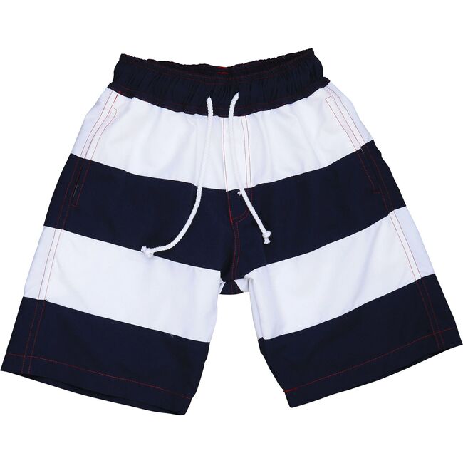 Chris Board Shorts, Navy White Colorblock
