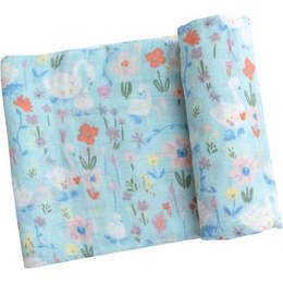 Swans Swaddle Blanket