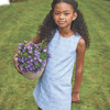 Classic Shift Dress, Blue Jacquard - Dresses - 2