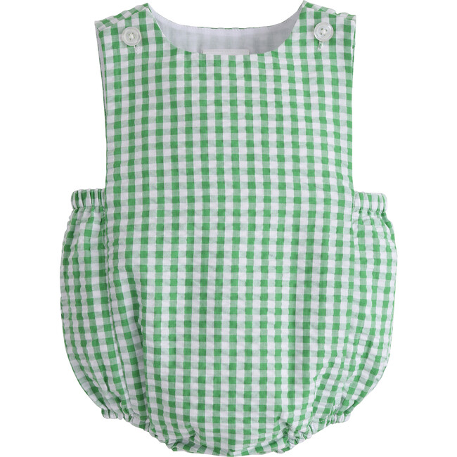 Louis Sunsuit, Preppy Green - Rompers - 1
