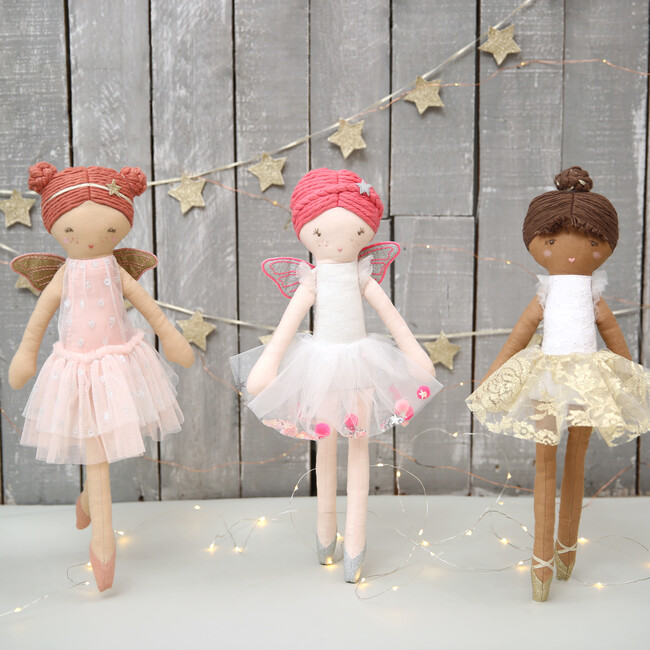 Neon Fairy Linen Doll - Dolls - 2