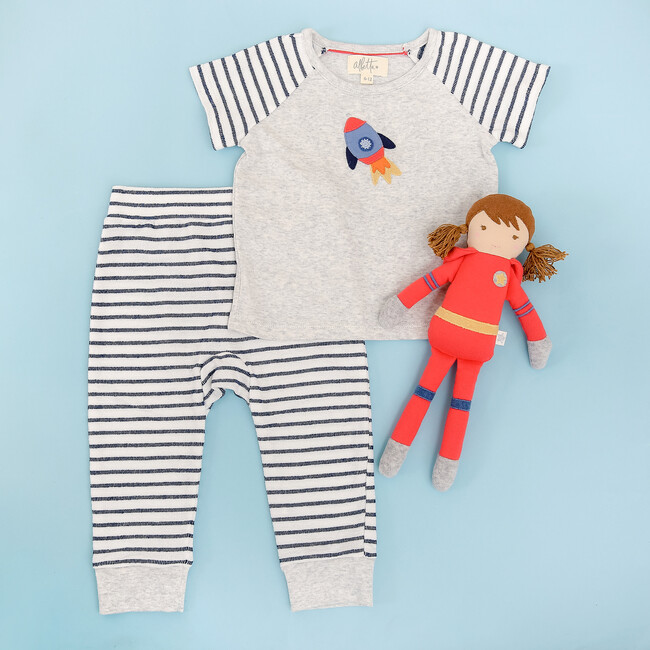 Applique Rocket Playset - Rompers - 3