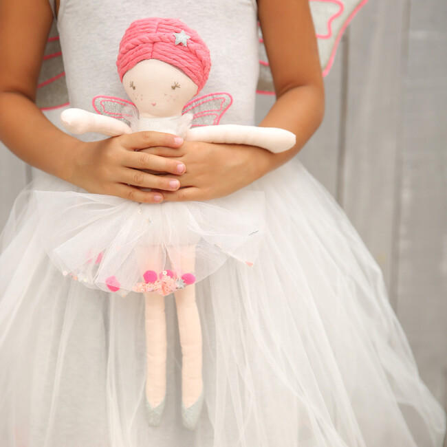 Neon Fairy Linen Doll - Dolls - 3