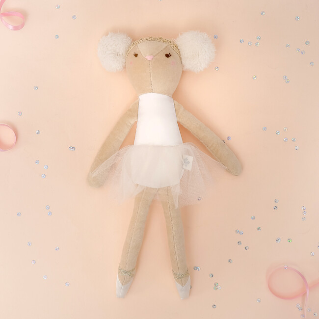 Cotton Velvet Ballerina Mouse - Plush - 3