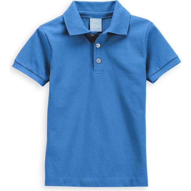 Pique Polo, Periwinkle - Polo Shirts - 1 - zoom
