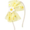 Daisy Bow Hard Headband,Yellow - Hair Accessories - 1 - thumbnail