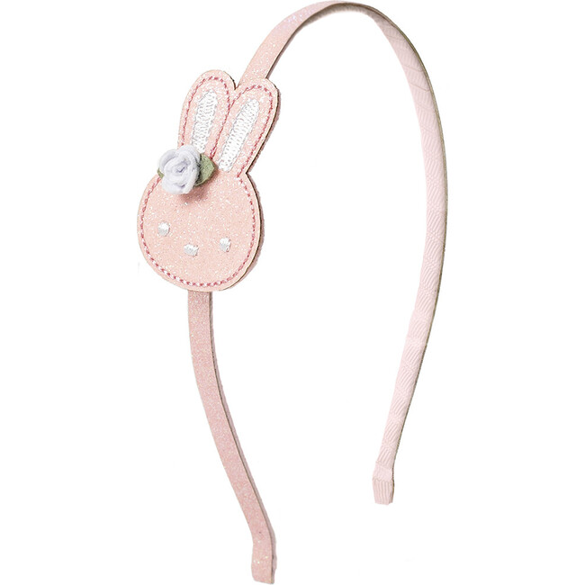 Boho Bunny Hard Headband, Pink
