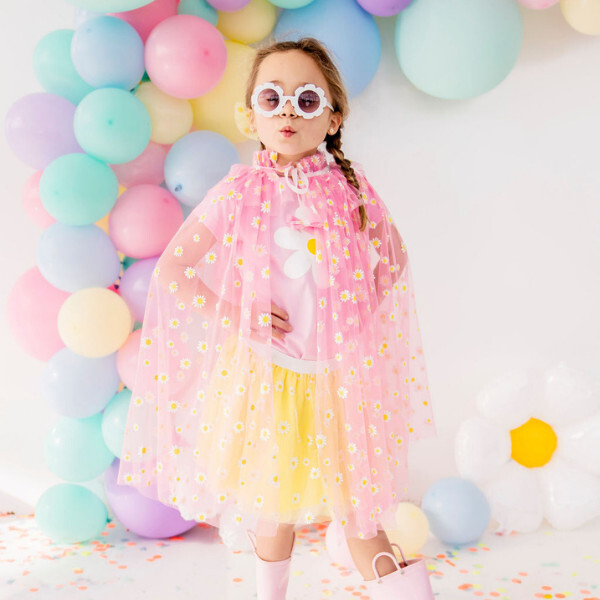 Daisy Cape, Pink - Costume Accessories - 2