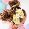 Daisy Bow Hard Headband,Yellow - Hair Accessories - 2