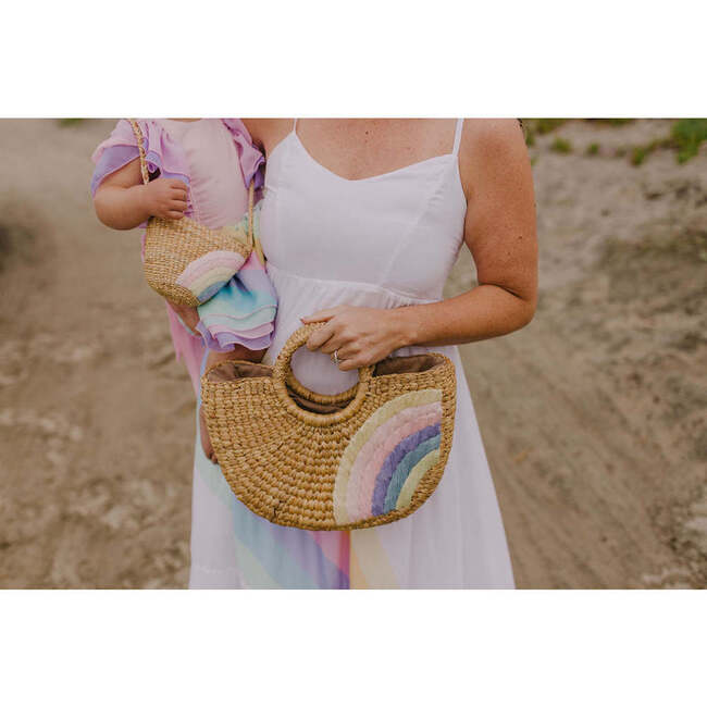 Camryn Rainbow Tote, Earthtone - Bags - 4