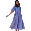 Women'sGaia Dress, Faded Rose & Cornflower Blue - Dresses - 1 - thumbnail