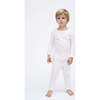 Blue Snowflakes Pajamas, White - Pajamas - 2