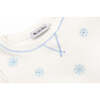 Blue Snowflakes Pajamas, White - Pajamas - 3
