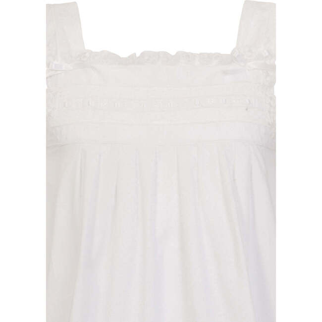 Carlota Organic Cotton Dress, White - Nightgowns - 3