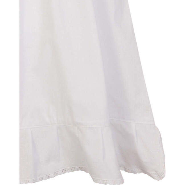 Carlota Organic Cotton Dress, White - Nightgowns - 4