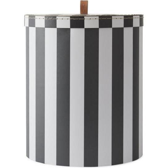 Large Round Storage Box, Black - Storage - 1