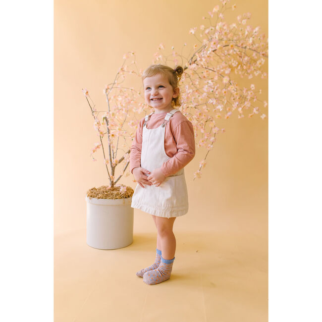 Spring Tulips Ankle Sock, Lilac - Socks - 3