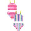 Reversible 2-Piece Swimsuit, Pink - Two Pieces - 1 - thumbnail