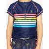 Vintage Neon Swim Set, Multi - Rash Guards - 3