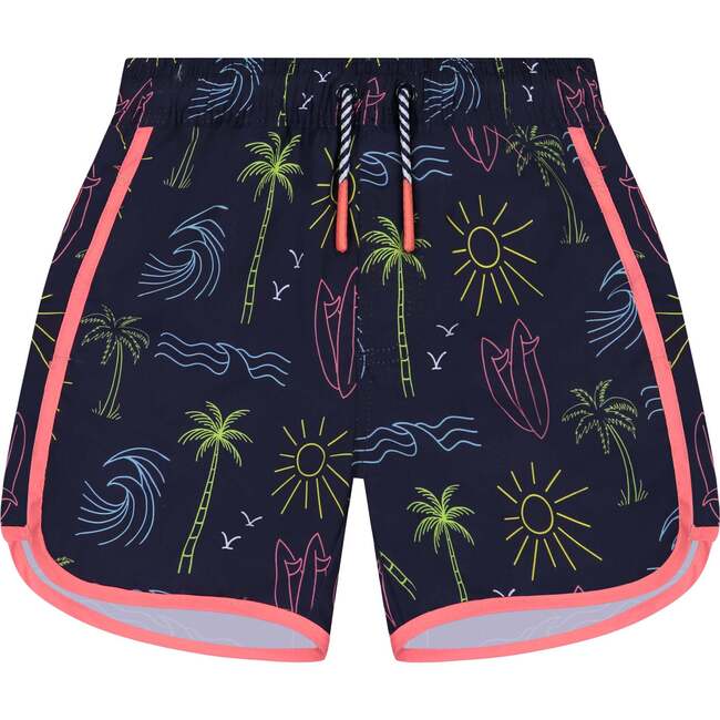 Vintage Neon Swim Set, Multi - Rash Guards - 5