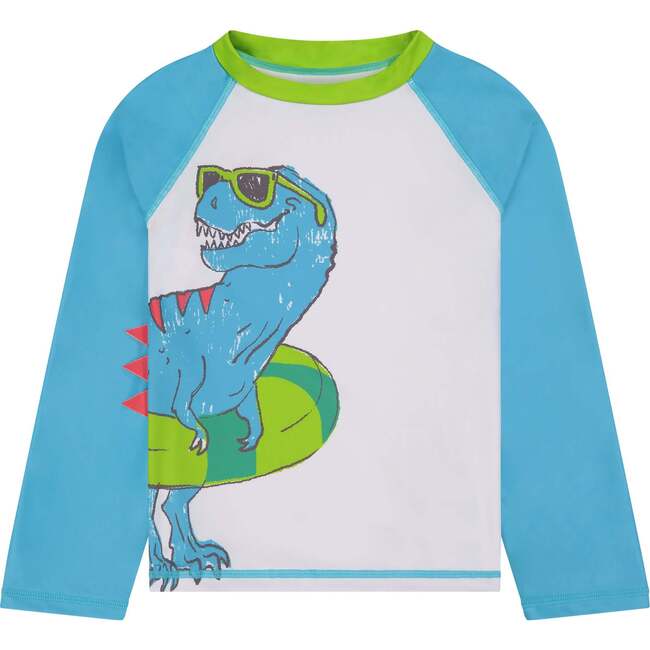 Dino Swim Set, Blue - Rash Guards - 5